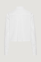 Poplin Cropped Shirt bright white