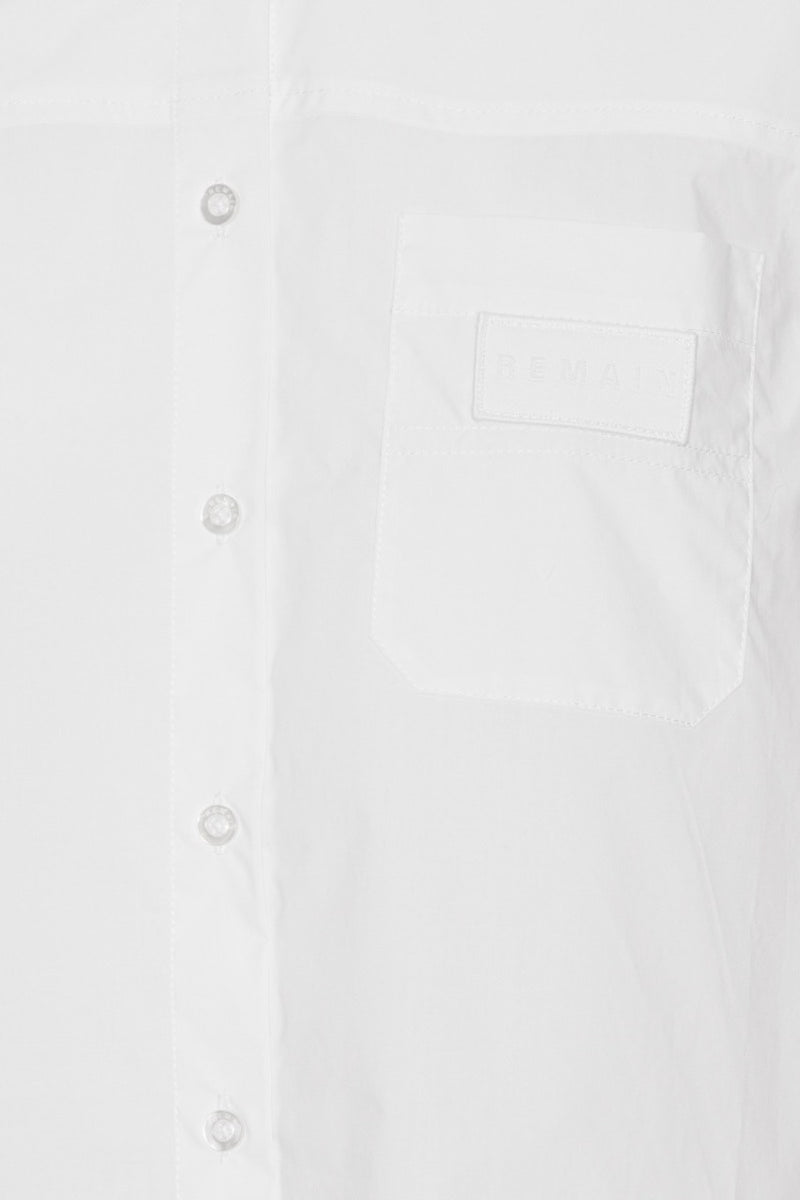 Poplin Cropped Shirt bright white