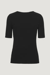 Holly Rib Cut Out T-Shirt black