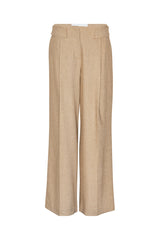 Rosamunda Wide Pant With Eyelet Belt tigers eye