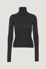 Louise Sheer Knit Sweater black