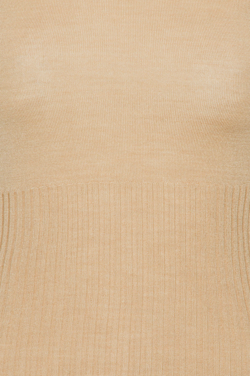 Louise Sheer Knit Sweater travertine