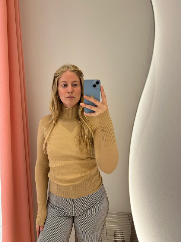 Louise Sheer Knit Sweater travertine