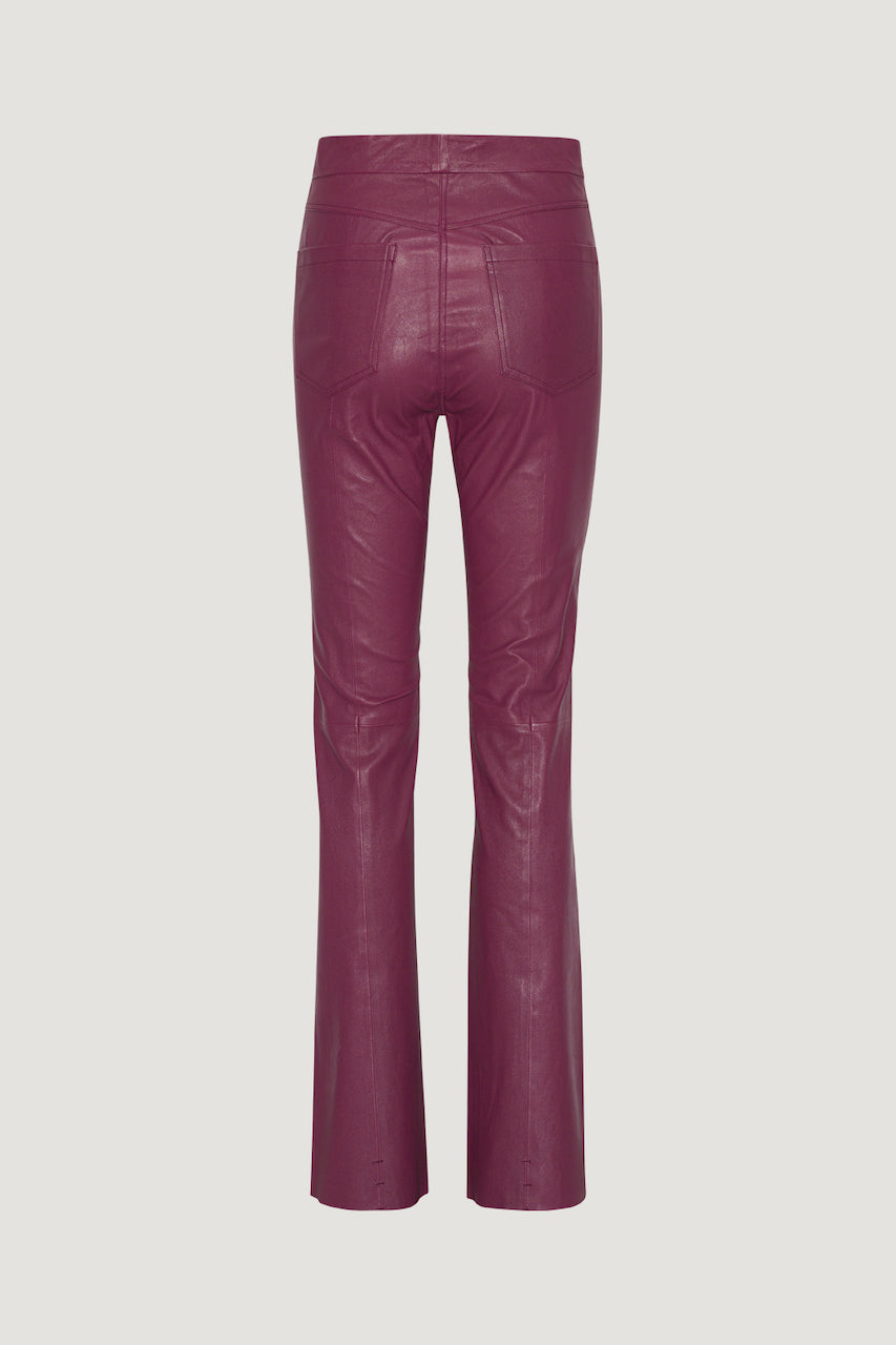 Flola Stretch Leather Pants port royale