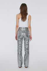 Lynn Striped Leather Pants black comb.