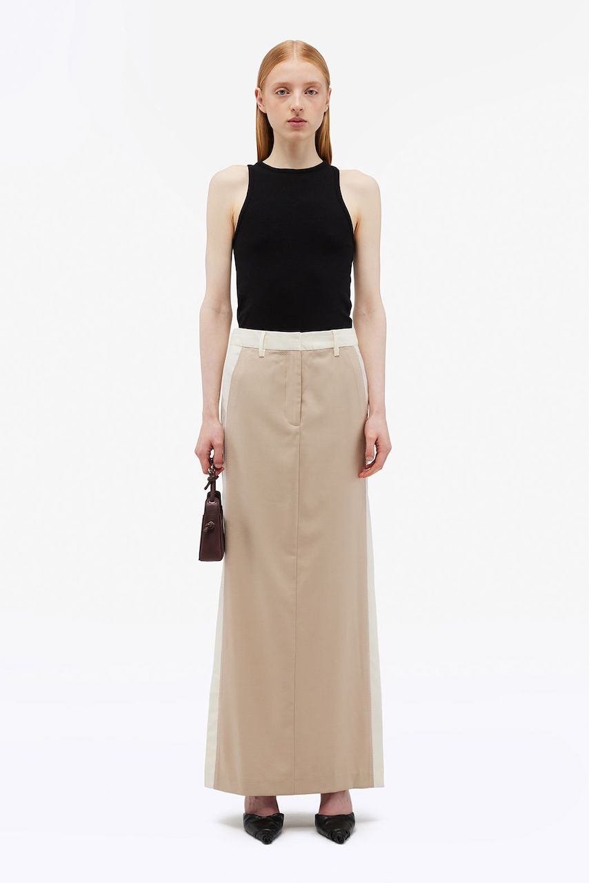 Tey Knotted Back Rib Top black