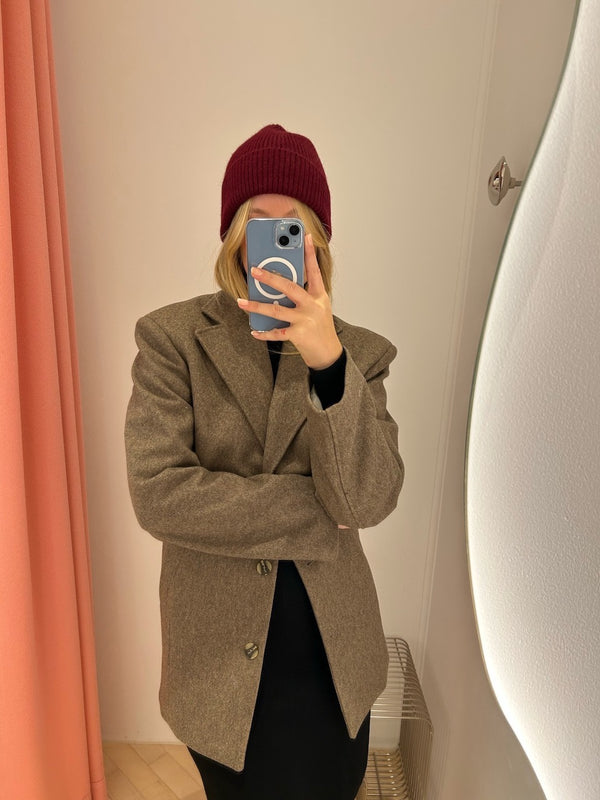 Bisti Wool Boxy Jacket otter