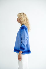 AdinaRS Knit Pullover blue iris