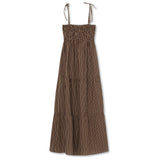 GigiRS Dress brown stripe
