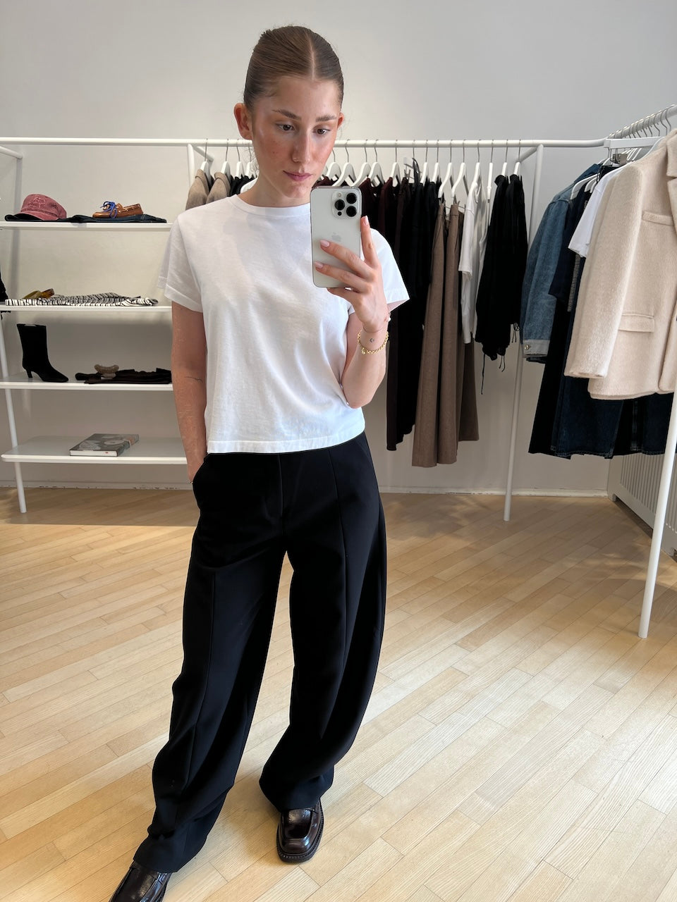 Alyn Compact Fine Weave Pants black