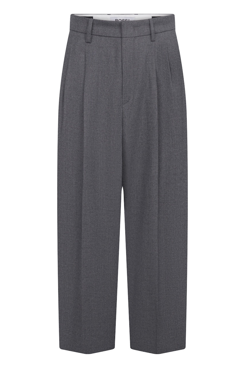 Noa Crop Pants Cashmere Touched Flannel castlerock