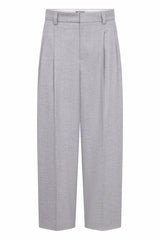 Noa Crop Pants Cashmere Touched Flannel marmorgrau