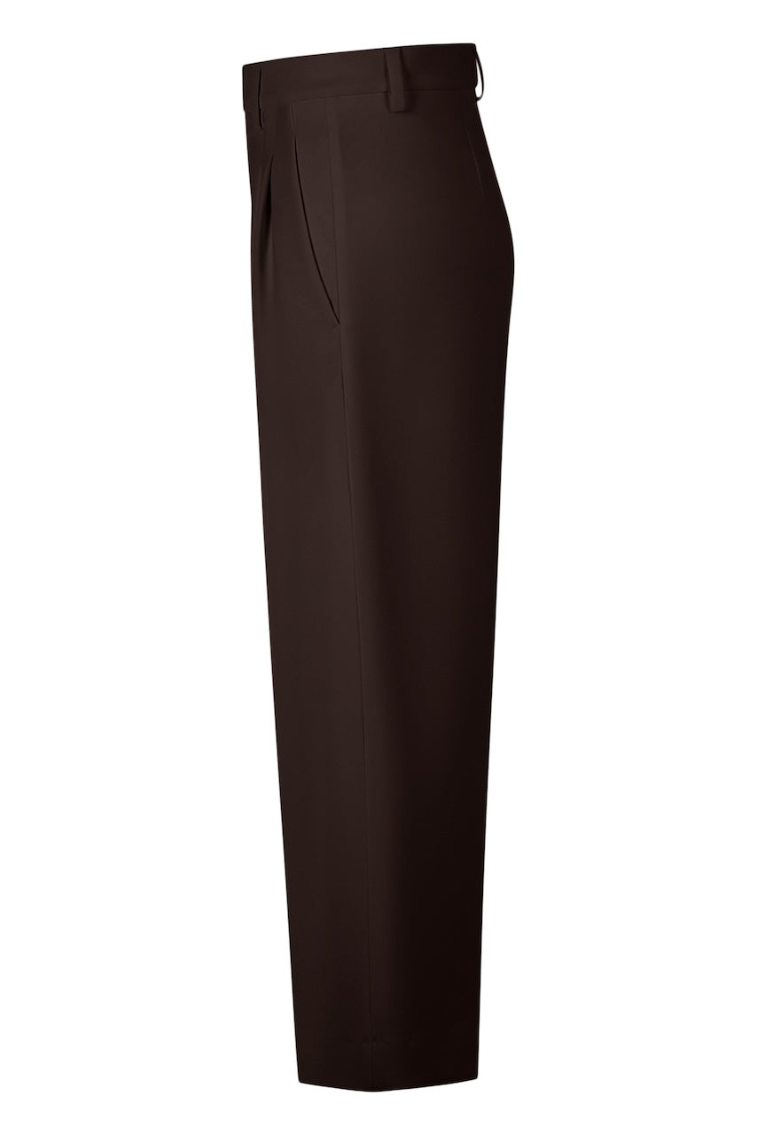 Noa Crop Pants Fluid Cade dark brown