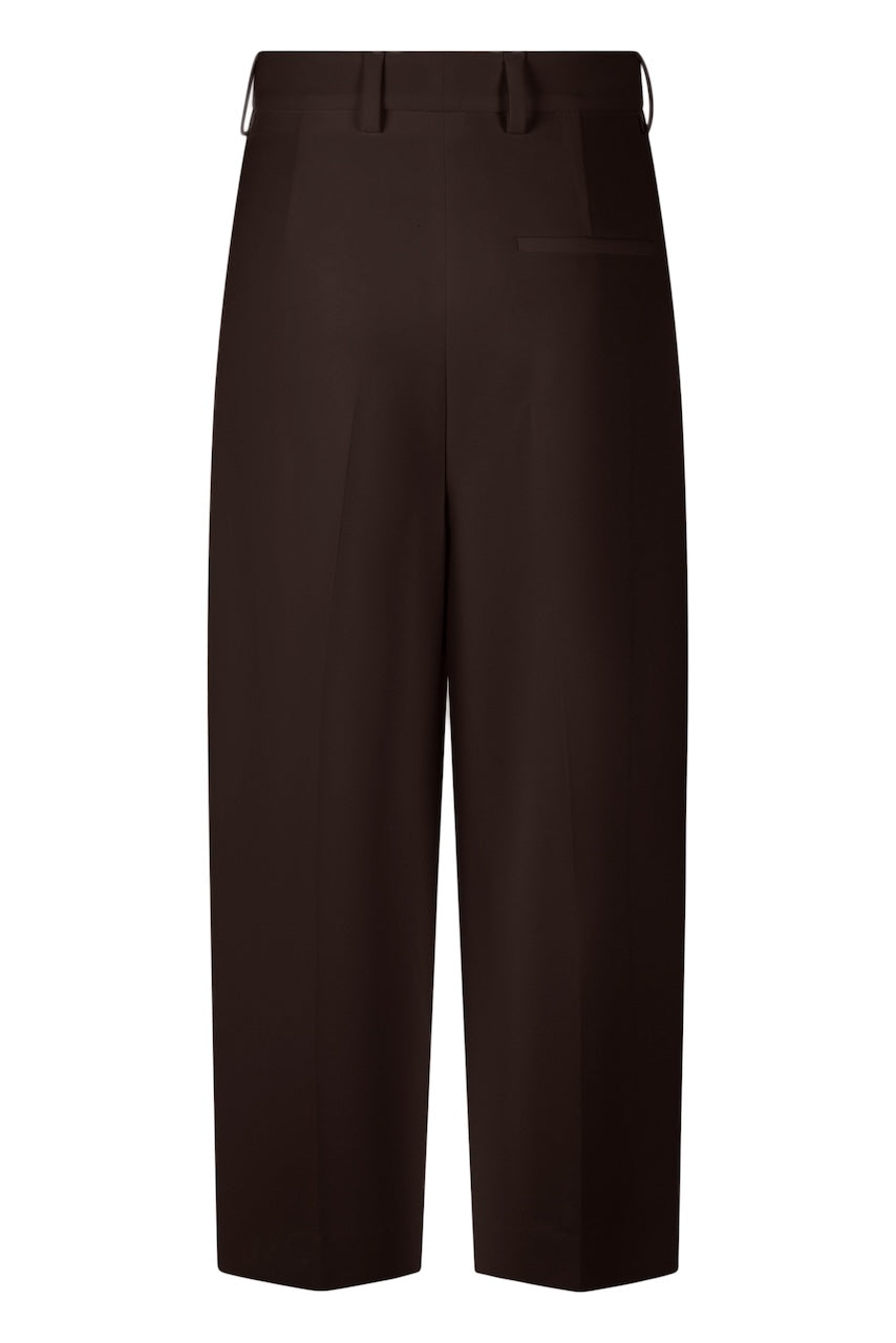 Noa Crop Pants Fluid Cade dark brown
