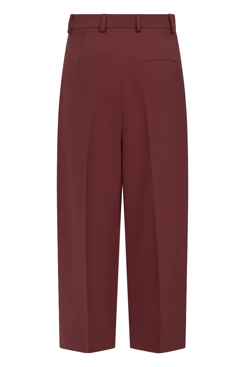 Noa Crop Pants Fluid Cade merlot