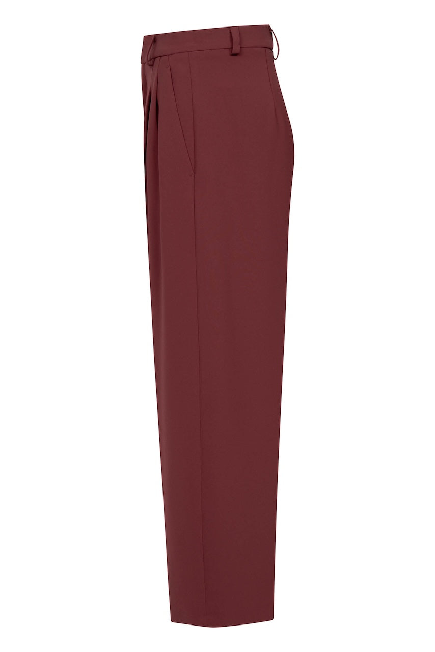Noa Crop Pants Fluid Cade merlot
