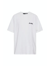 Plain Wide T-Shirt W Logo bright white