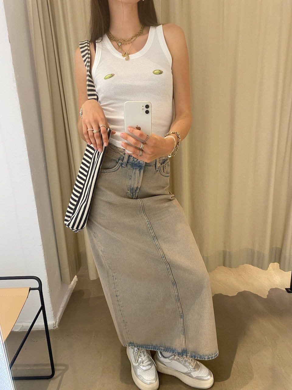 Salesie Long Skirt tinted earth