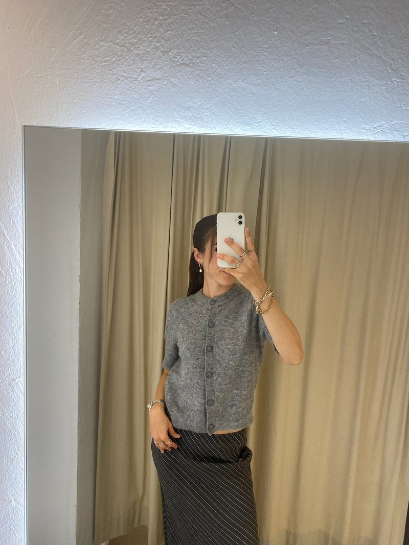 Sanoura Cardigan grey melange
