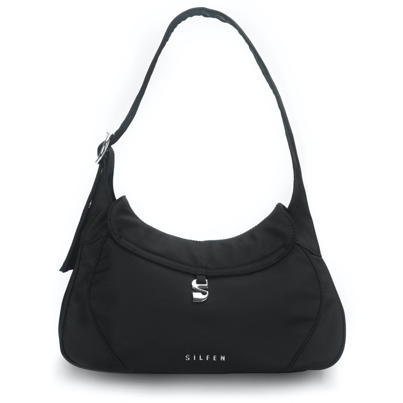 Thea Buckle Shoulder Bag black
