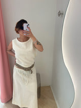 Carla Straw Belt natural