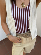 Carla Straw Belt natural