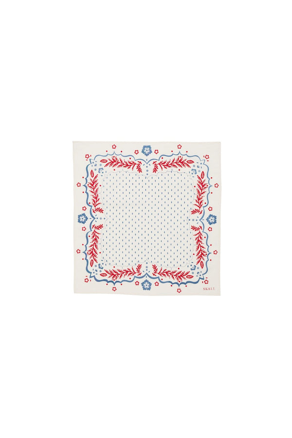 Juniper Scarf cream/blue/red