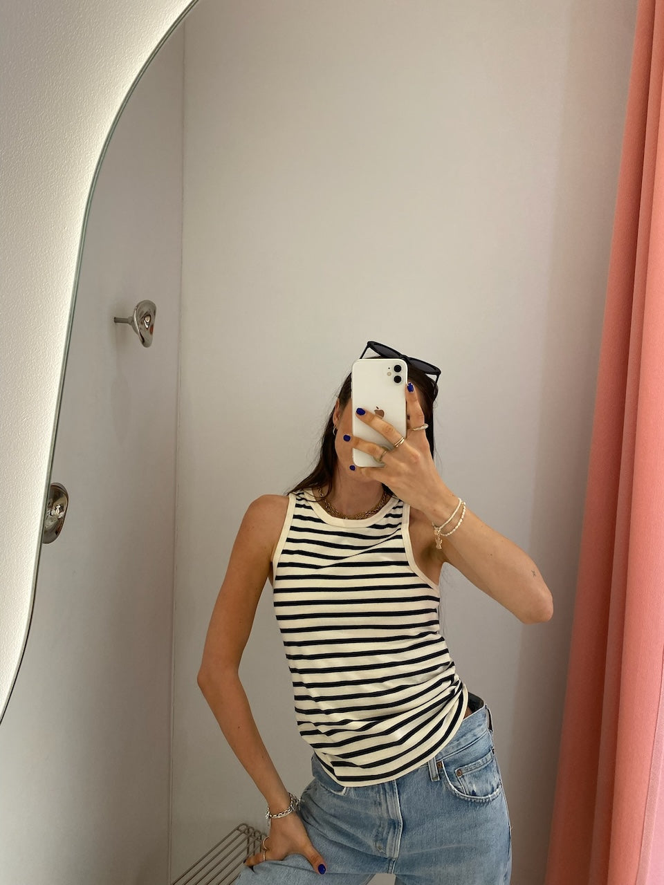 Loui Tank Top navy stripes