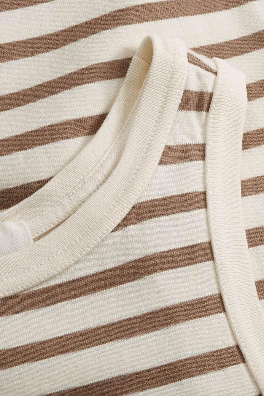 Loui Tank Top light brown stripes