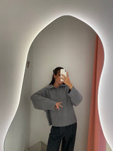 Dean V-Neck Jumper grey melange