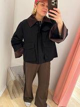 Gaby City Jacket black/brown