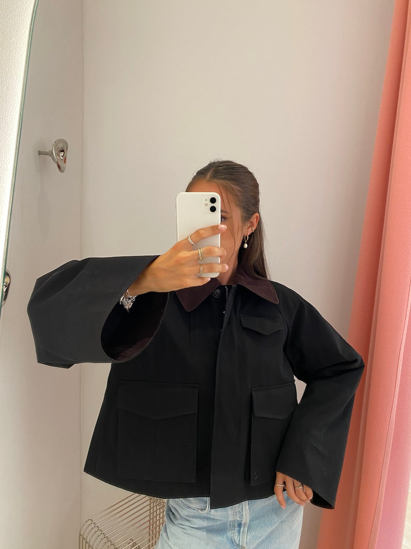 Gaby City Jacket black/brown