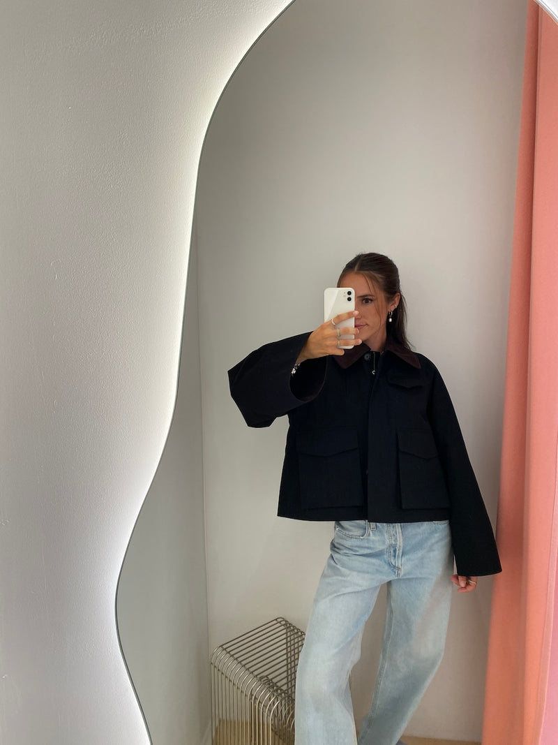 Gaby City Jacket black/brown