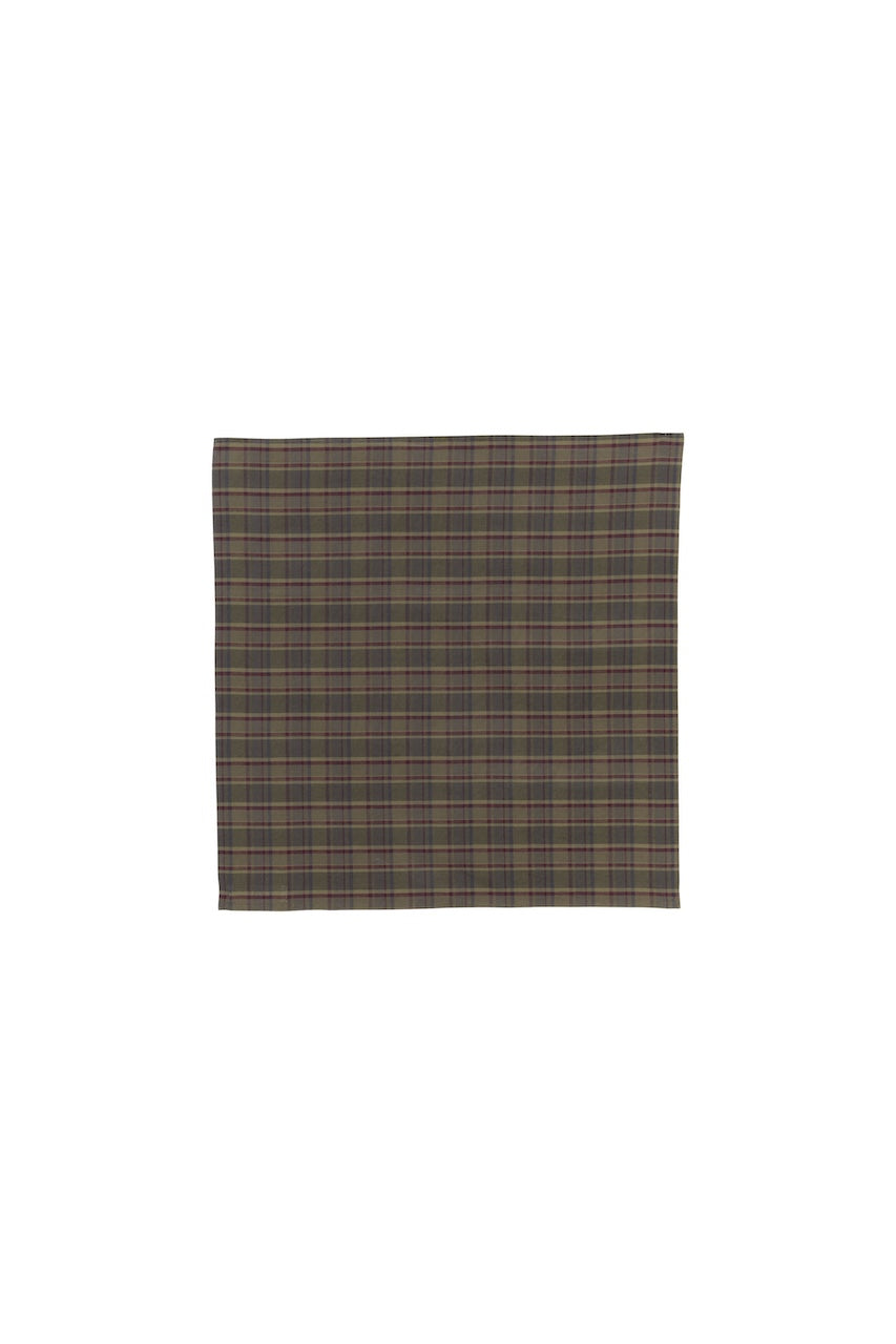 Pluie Scarf green/red check