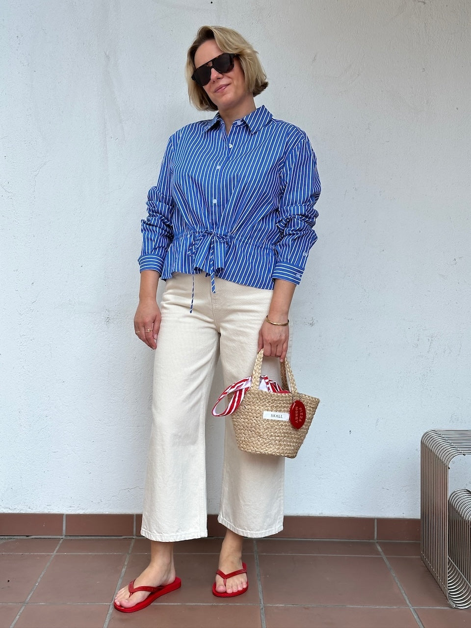 Taylor Cropped Jeans ecru