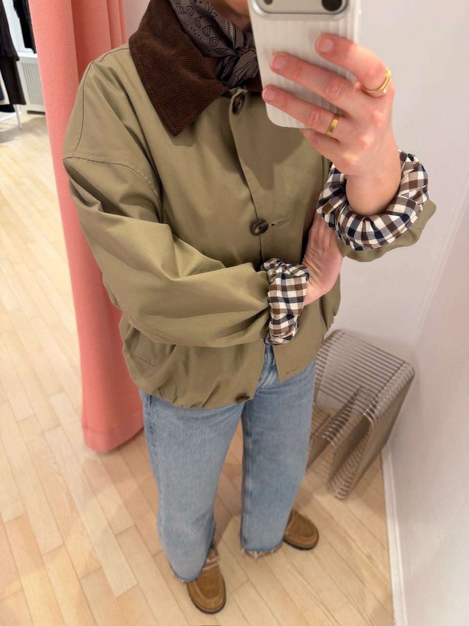 Camila Cotton Twill Jacket olive