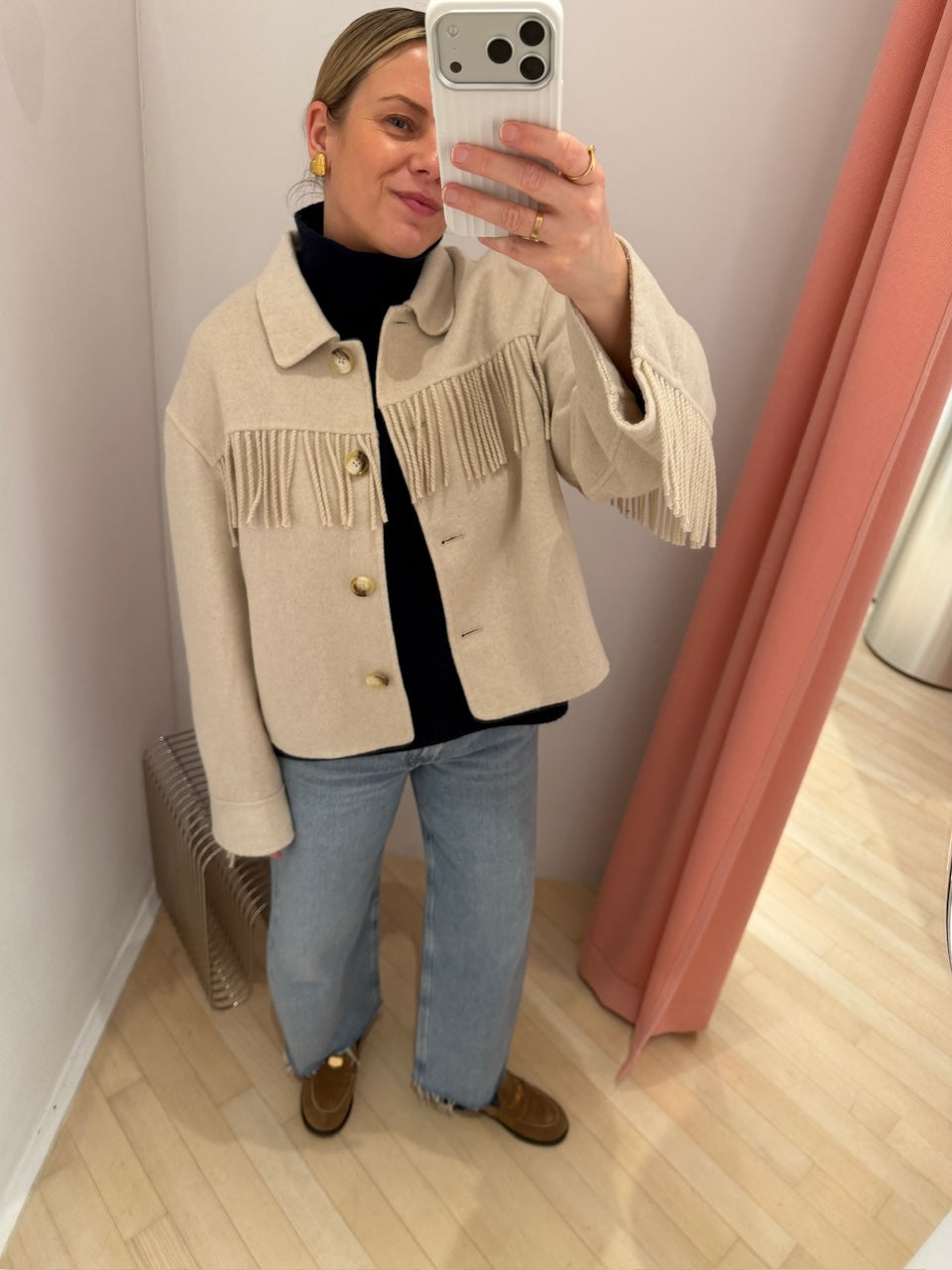 Liora Wool Blend Jacket sand