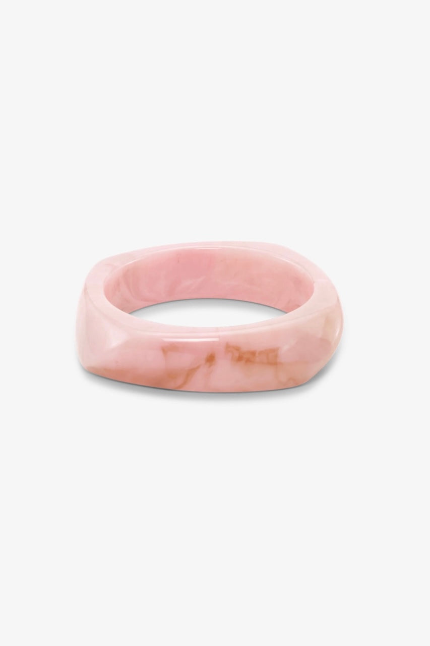 Chunky Bangle pink marble