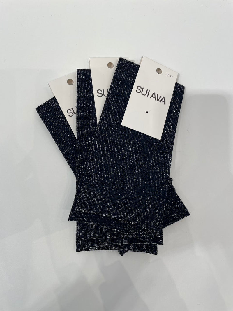 Glitter Socks black glitter