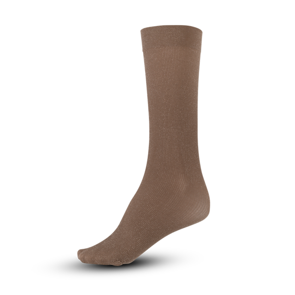 Glitter Socks taupe glitter