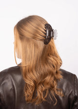 Haarklammer Helle Nordic Big brown