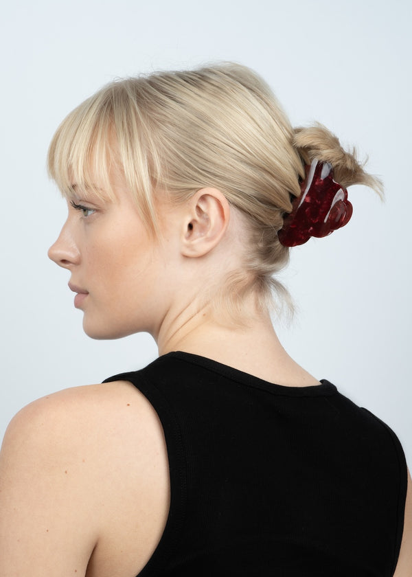 Haarklammer Lene Elegance Big bordeaux
