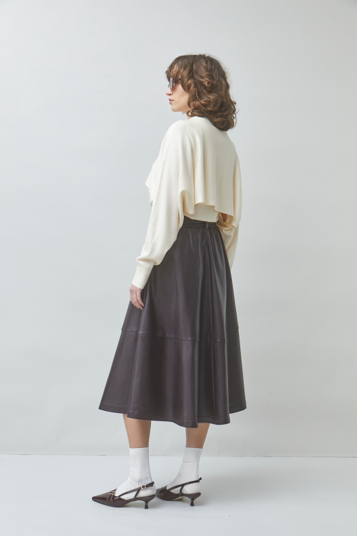 Fleur Midiskirt dark brown