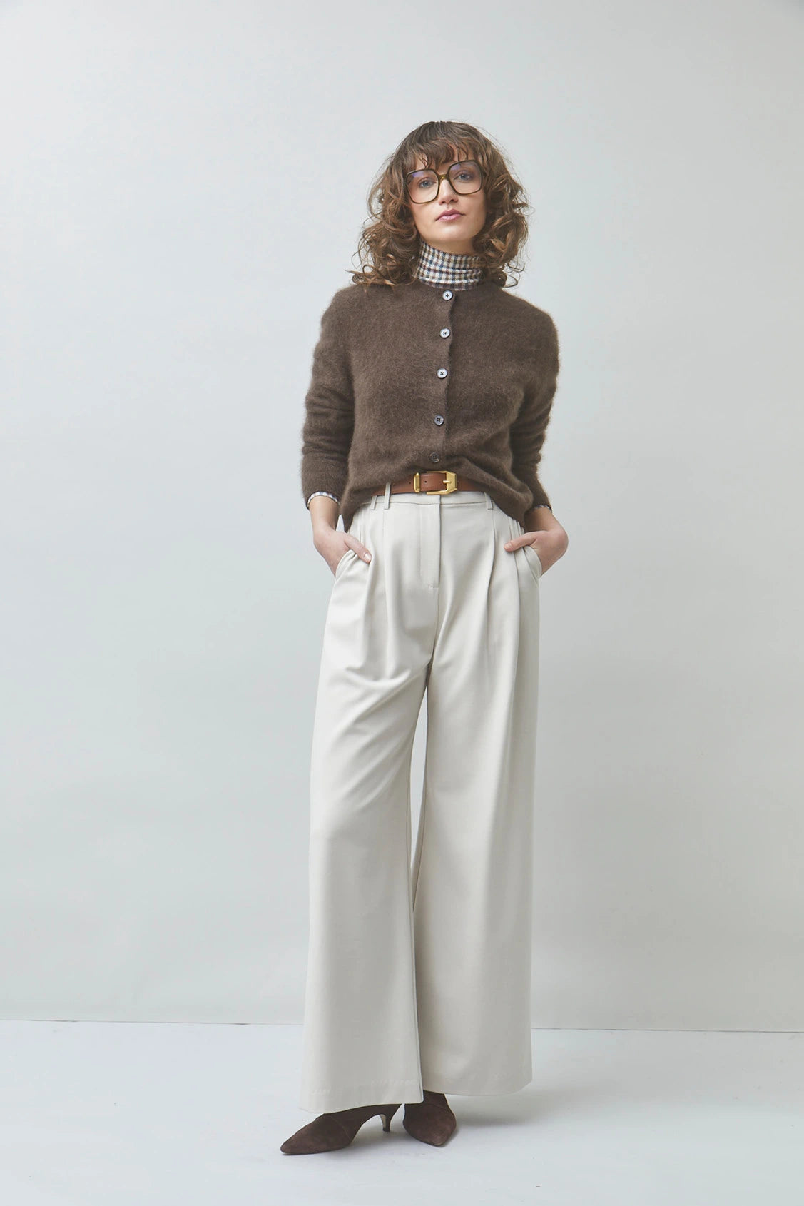 Galina Cardigan coffee