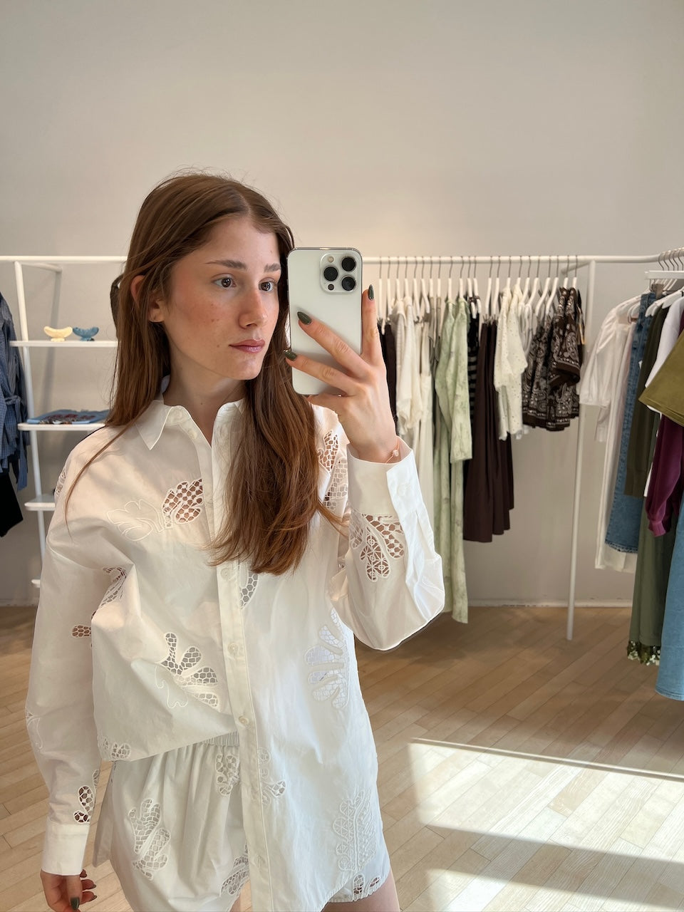 Loula Blouse blanc casse
