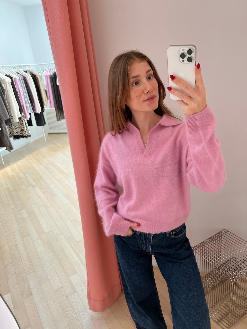 Padoma Knit Polo rose