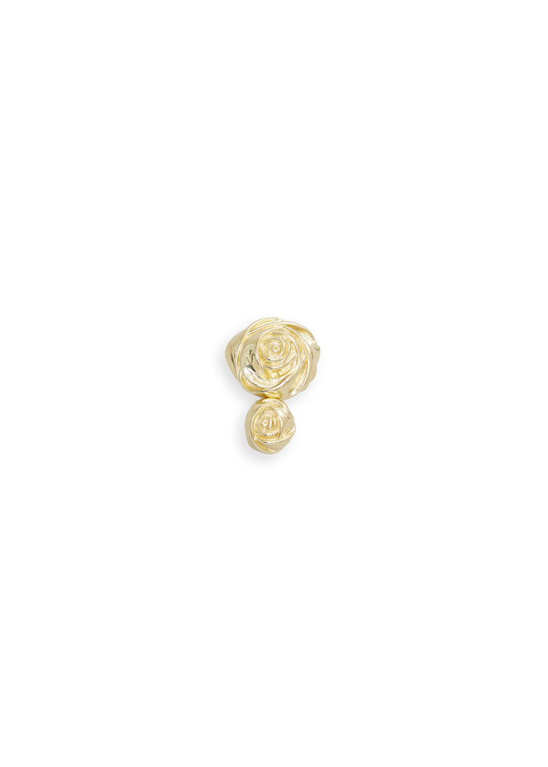 Double Rose Earring goldplated