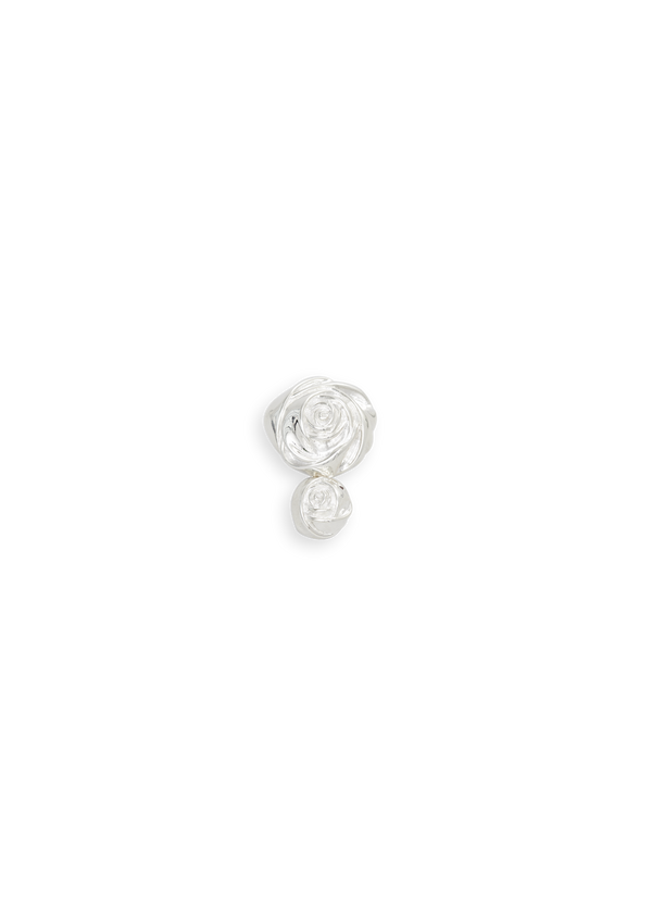 Double Rose Earring silver