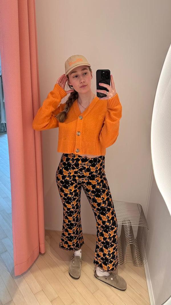 Theresa Cardigan sun orange