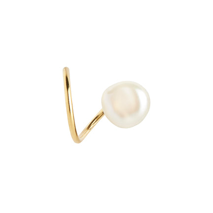 Baroque Twirl pearl earring